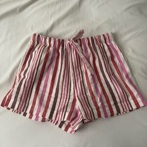 Auden Striped Pink Women's Shorts size small